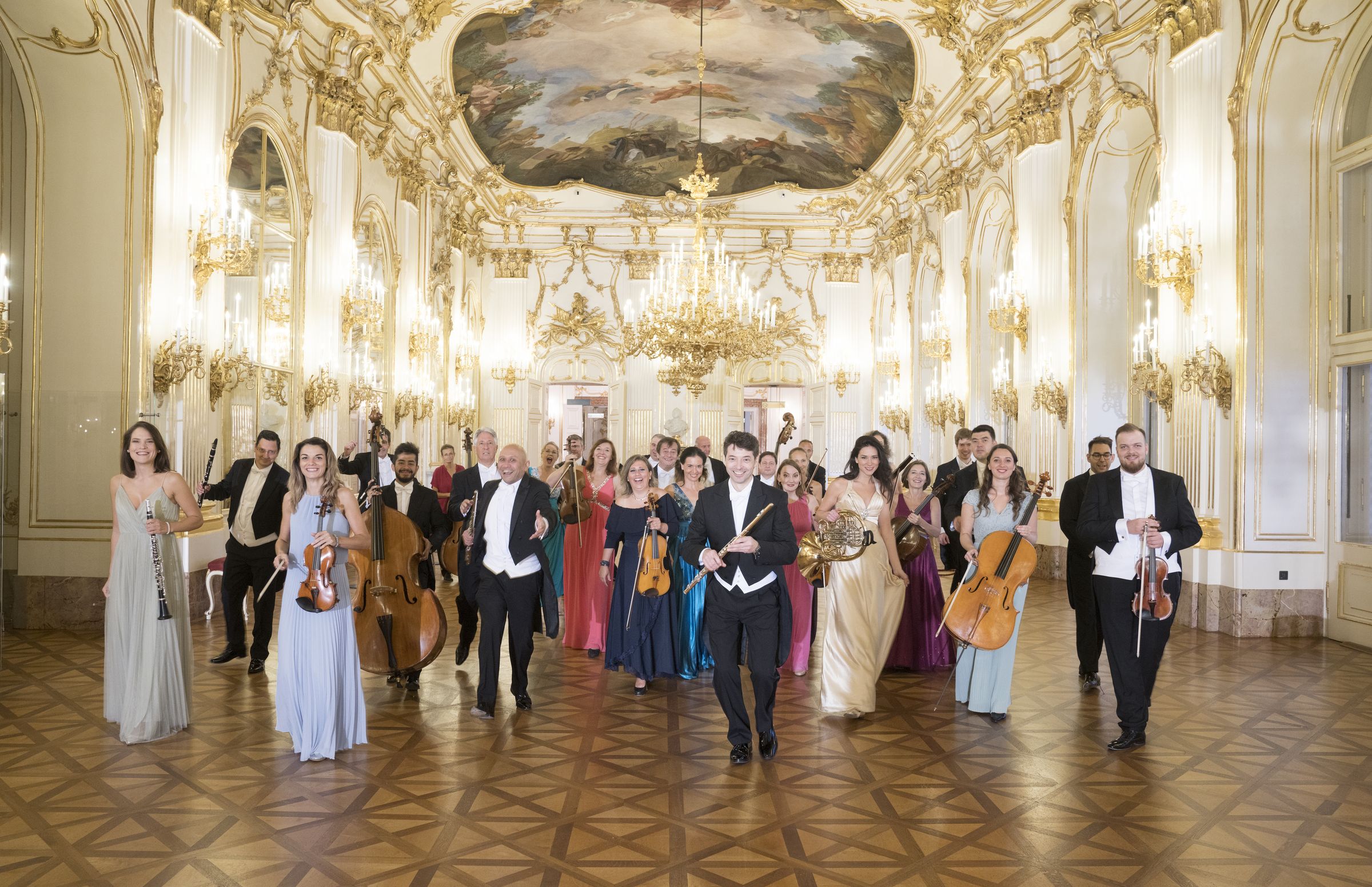 The Schönbrunn Palace Orchestra in the Great Gallery of Schönbrunn Palace, Vienna